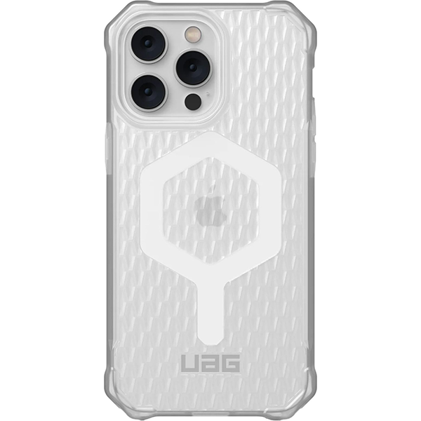 

Чехол UAG Essential Armor for MagSafe для iPhone 14 Pro Max, (114088110243) Frosted Ice, Прозрачный, Essential Armor for MagSafe