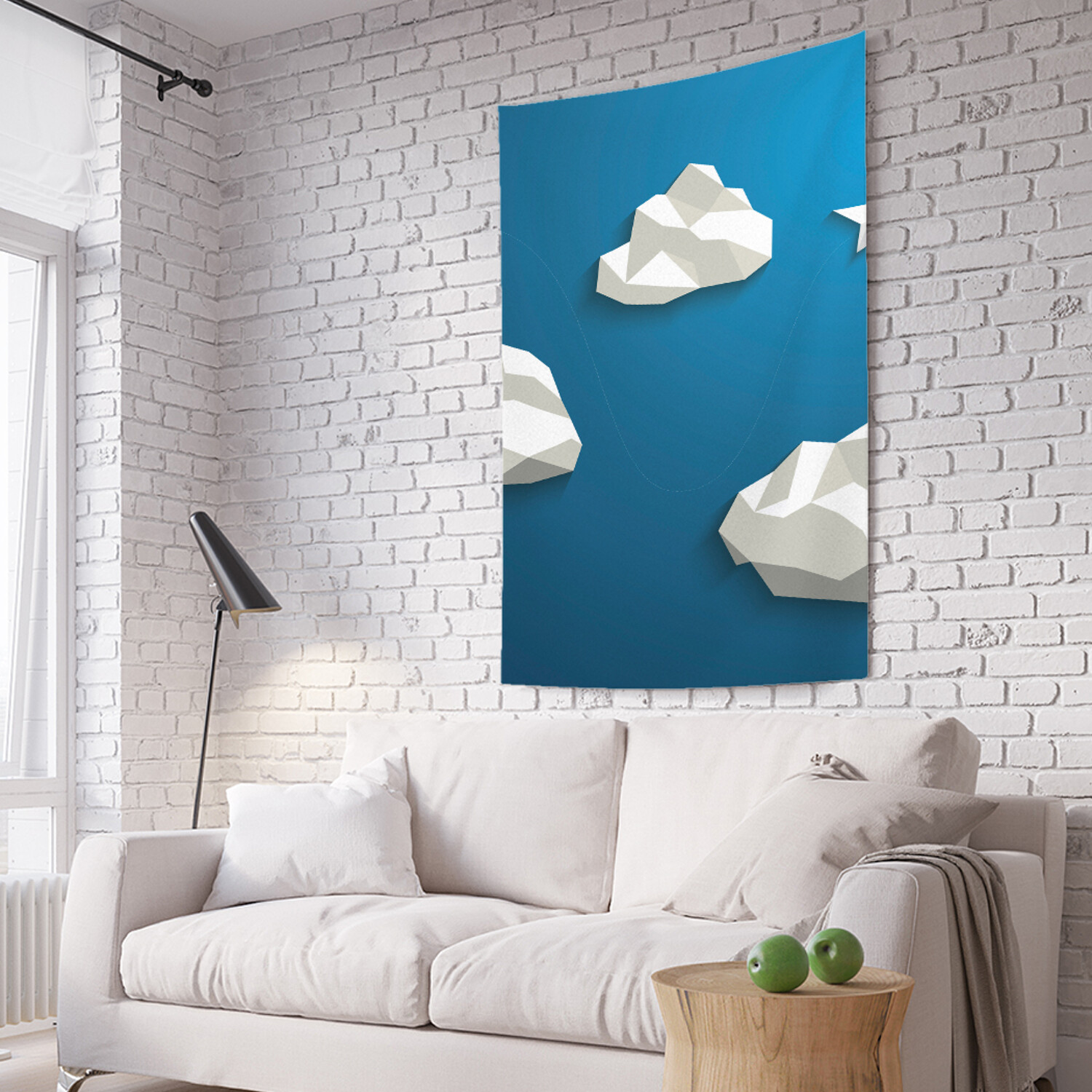 

Вертикальное фотопанно на стену JoyArty Облака оригами 150x200 см, Облака оригами