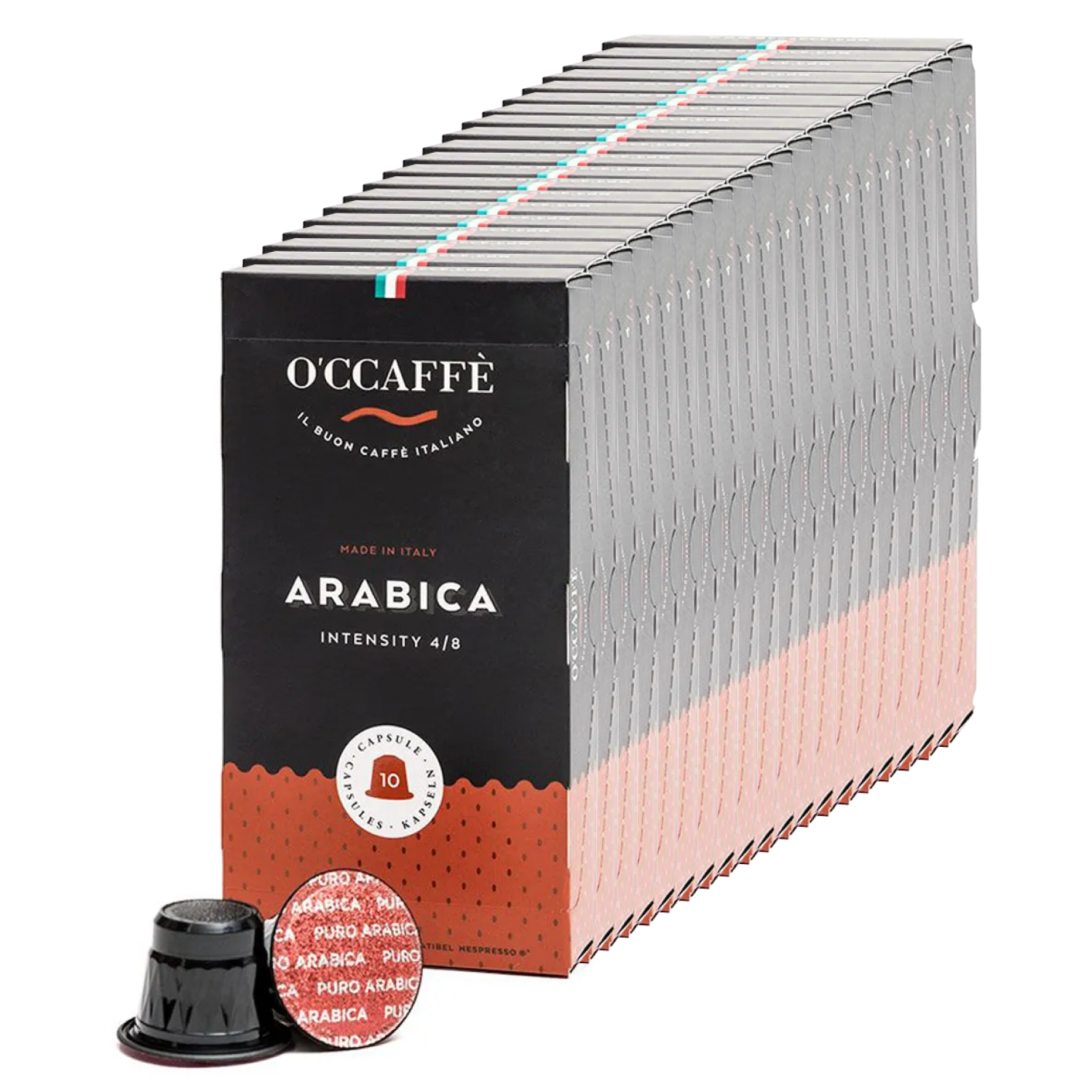 

Кофе в капсулах O'CCAFFE Arabica для системы Nespresso, 10 уп 20 шт