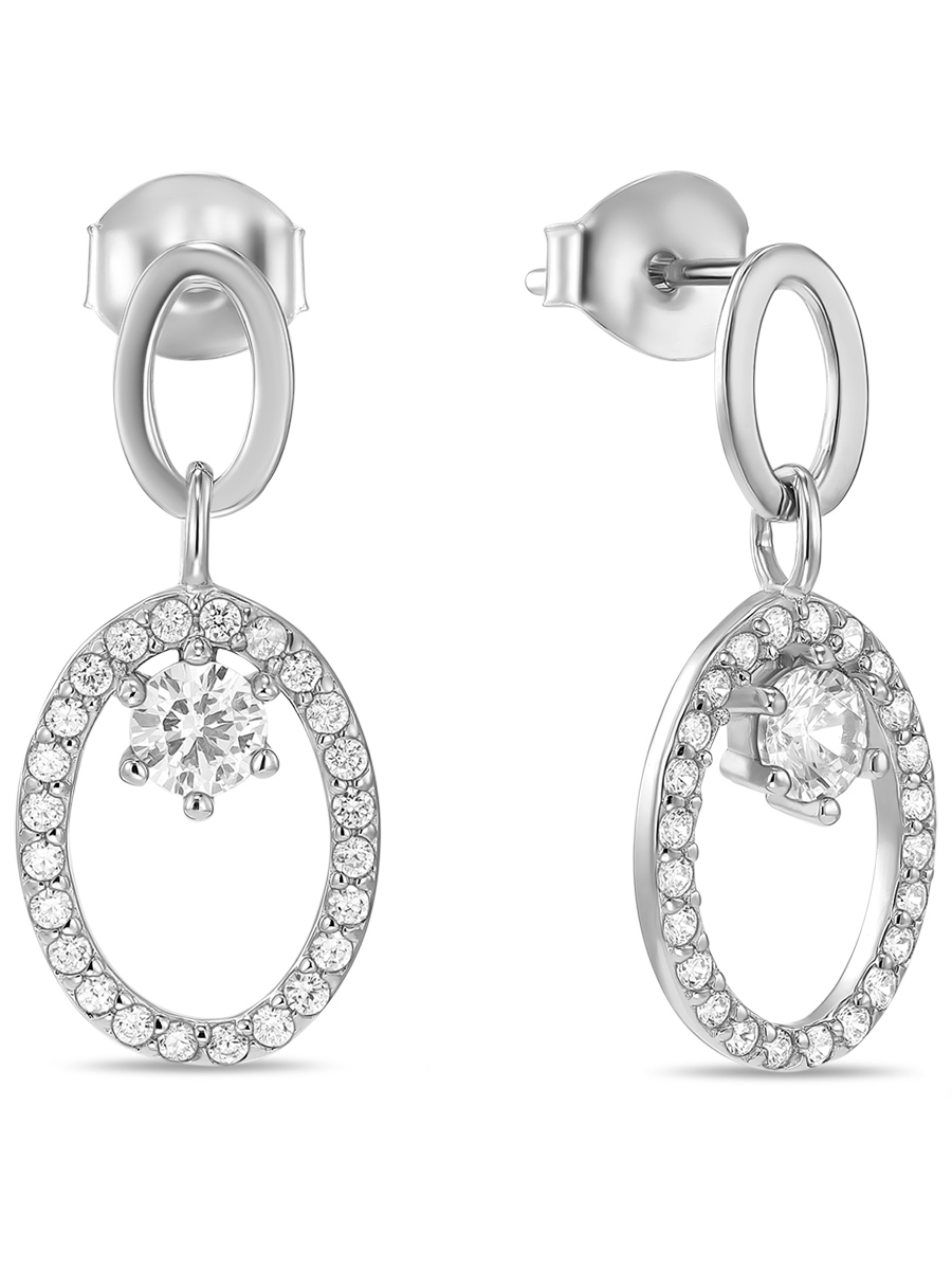 

Серьги из серебра с фианитом MIUZ Diamonds (Московский ювелирный завод) E2036-SL-422L, E2036-SL-422L