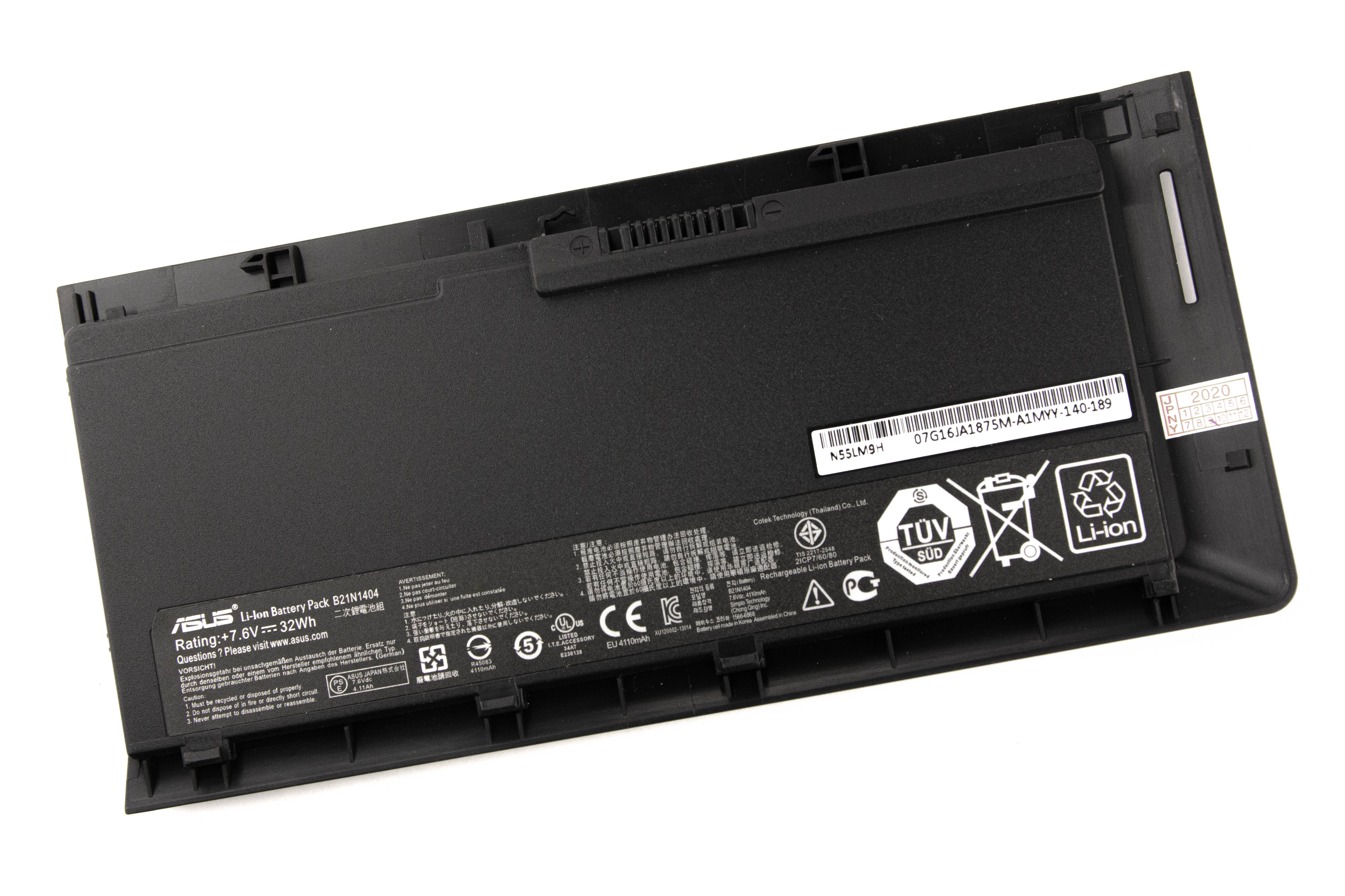 

Аккумулятор для ноутбука Asus BU201LA (7.6V 32WH) ORG B21N1404