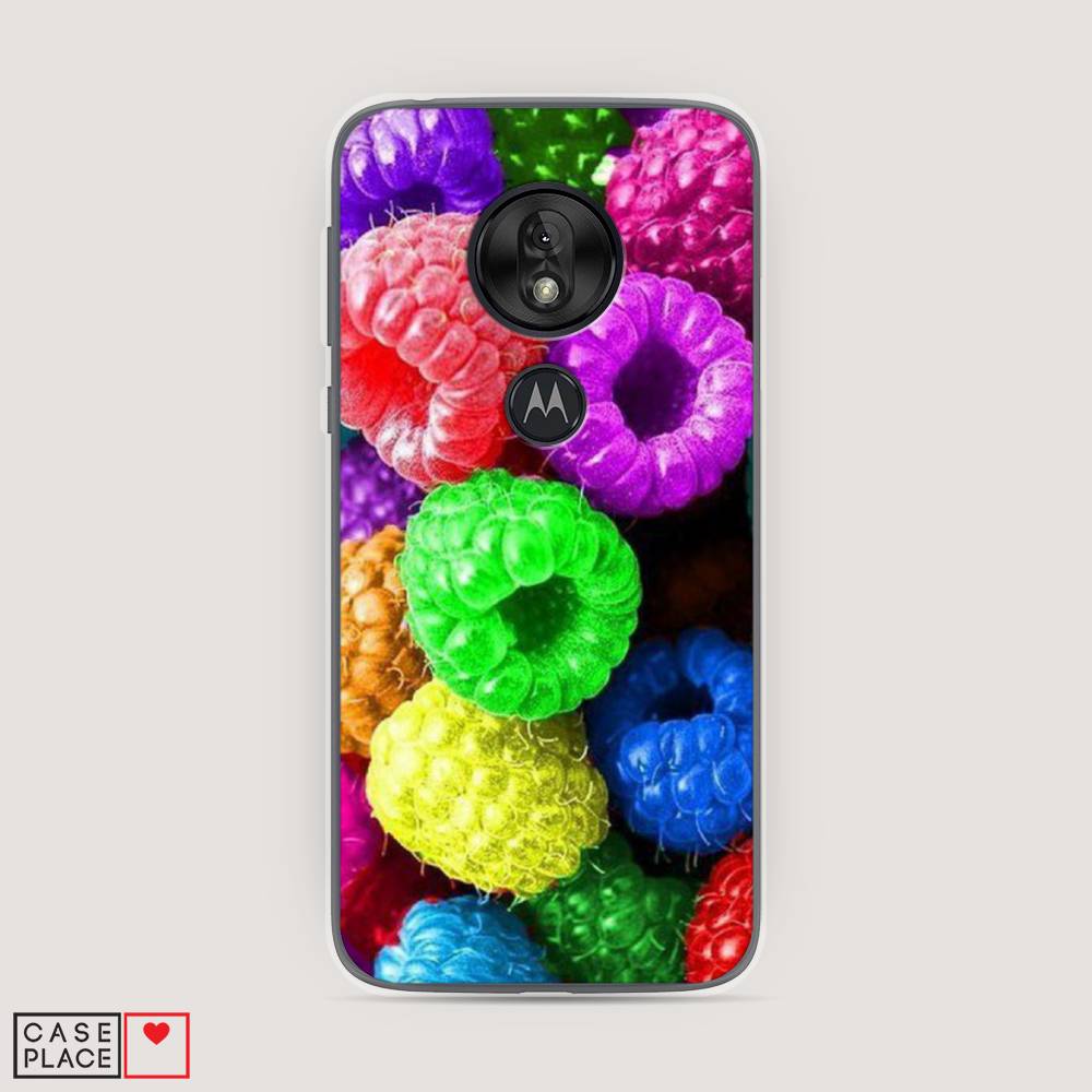 

Чехол Awog на Motorola Moto G7 Play / Моторола Мото G7 Play "Разноцветная малина", 241250-10