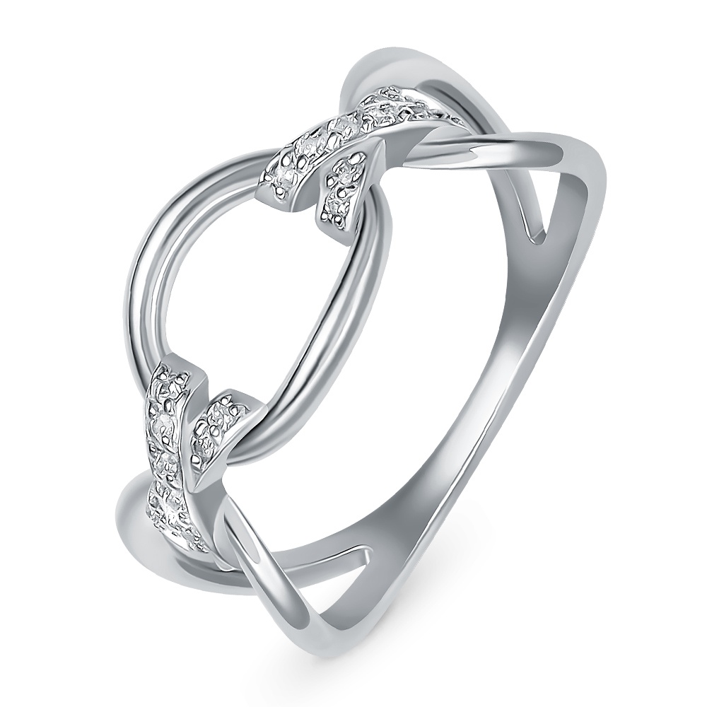 

Кольцо из серебра р. , 585Gold 701013527, фианит, 701013527