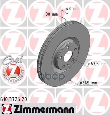 

Диск Тормозной ZIMMERMANN 610372620