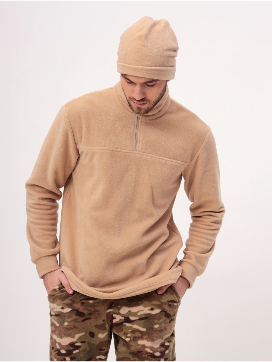

Толстовка мужская MOM №1 MOM-88-0125F бежевая 2XL, Бежевый, MOM-88-0125F