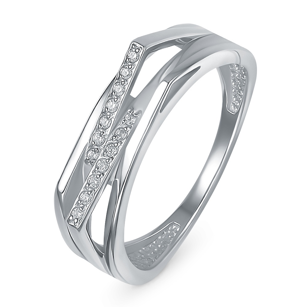 

Кольцо из серебра р.  585Gold 701013517, фианит, 701013517
