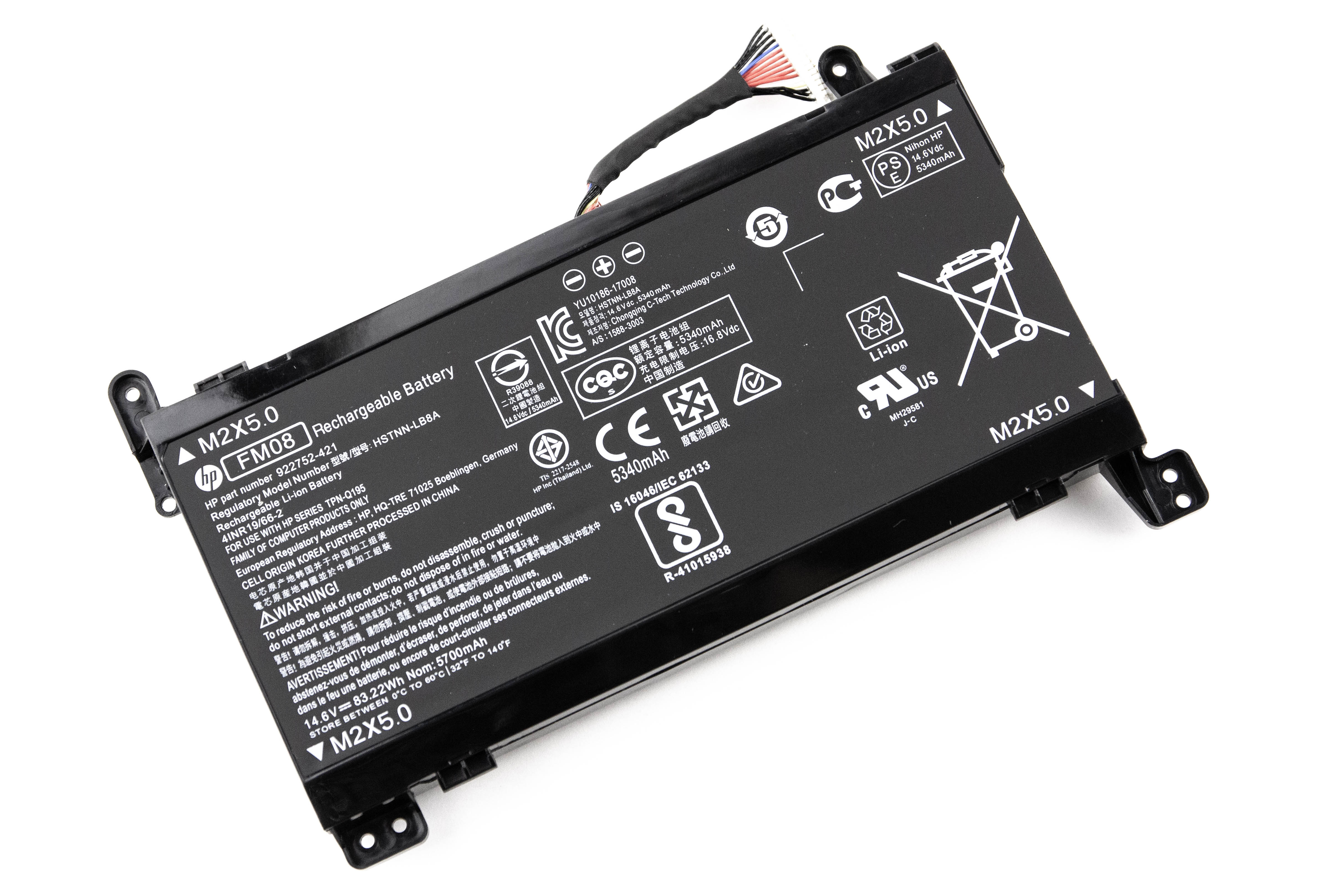 

Аккумулятор для ноутбука HP 17-AN (14.8V 4400mAh) OEM FM08 HSTNN-LB8A