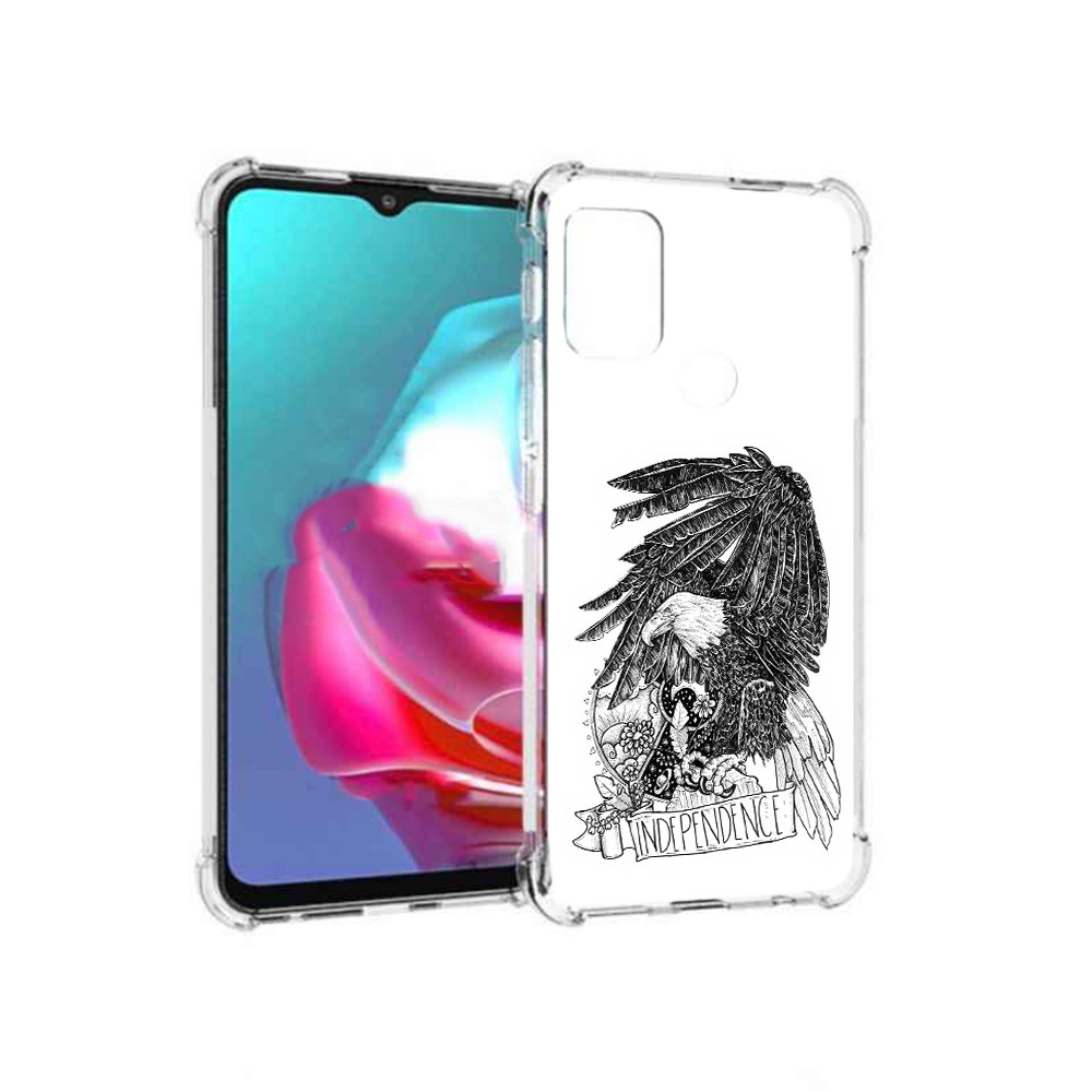 

Чехол MyPads Tocco для Motorola Moto G черно белый сокол (PT227061.346.688), Прозрачный, Tocco