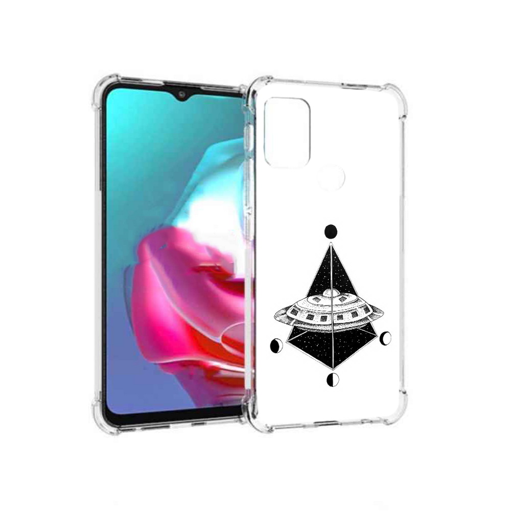 

Чехол MyPads Tocco для Motorola Moto G черно белая летающая тарелка (PT227061.346.679), Прозрачный, Tocco