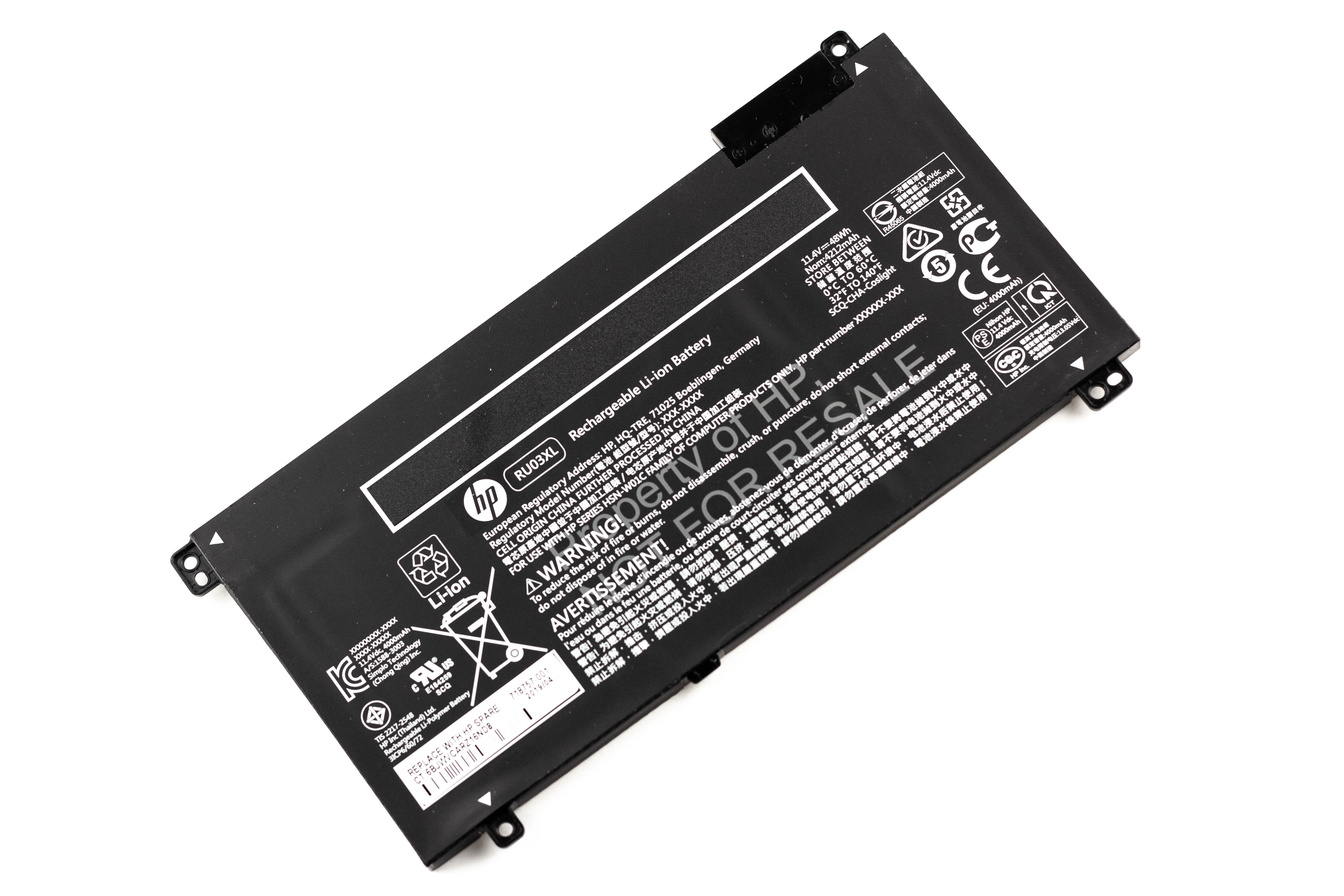 

Аккумулятор для ноутбука HP Probook x360 (11.4V 4200mAh) RU03XL