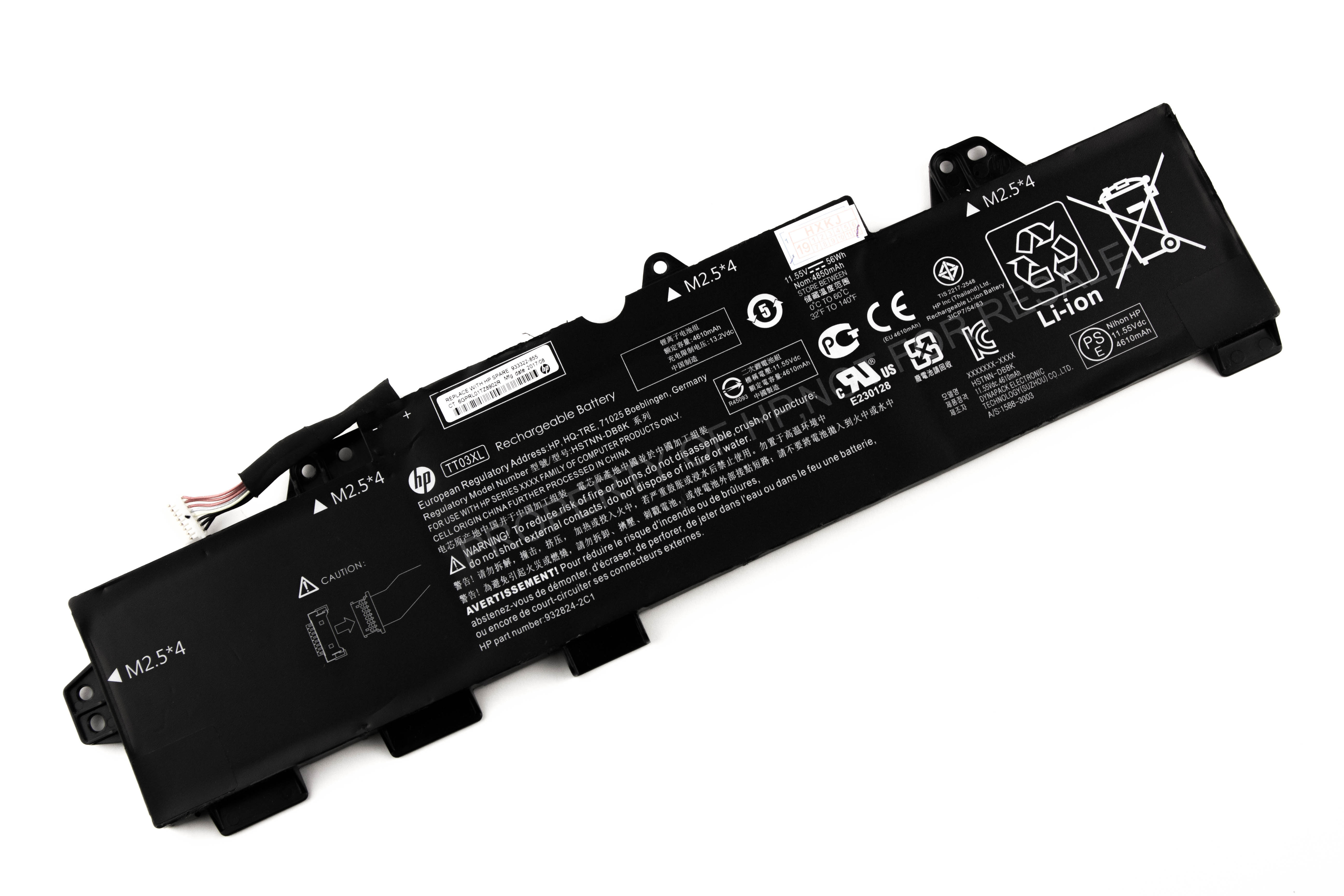 

Аккумулятор для ноутбука HP ZBook 15u G6 (11.55V 4610mAh) ORG TT03XL