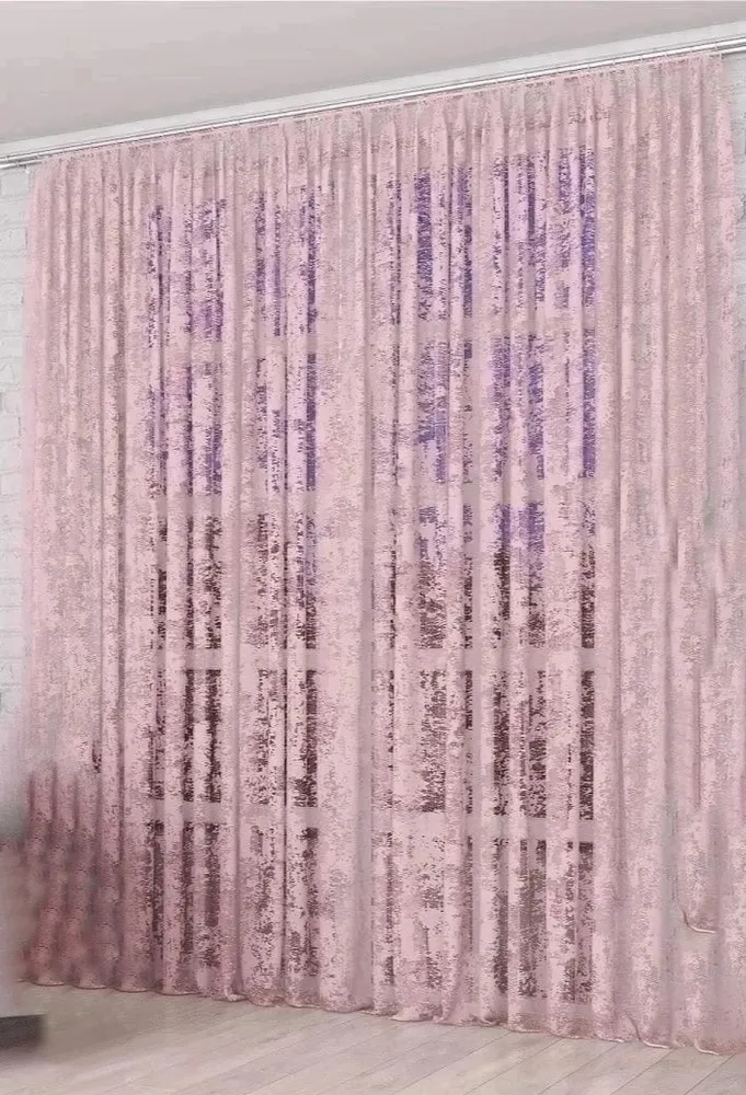 

Тюль Miazzo 300х260 см Розовый мрамор в гостиную детскую спальню Турция