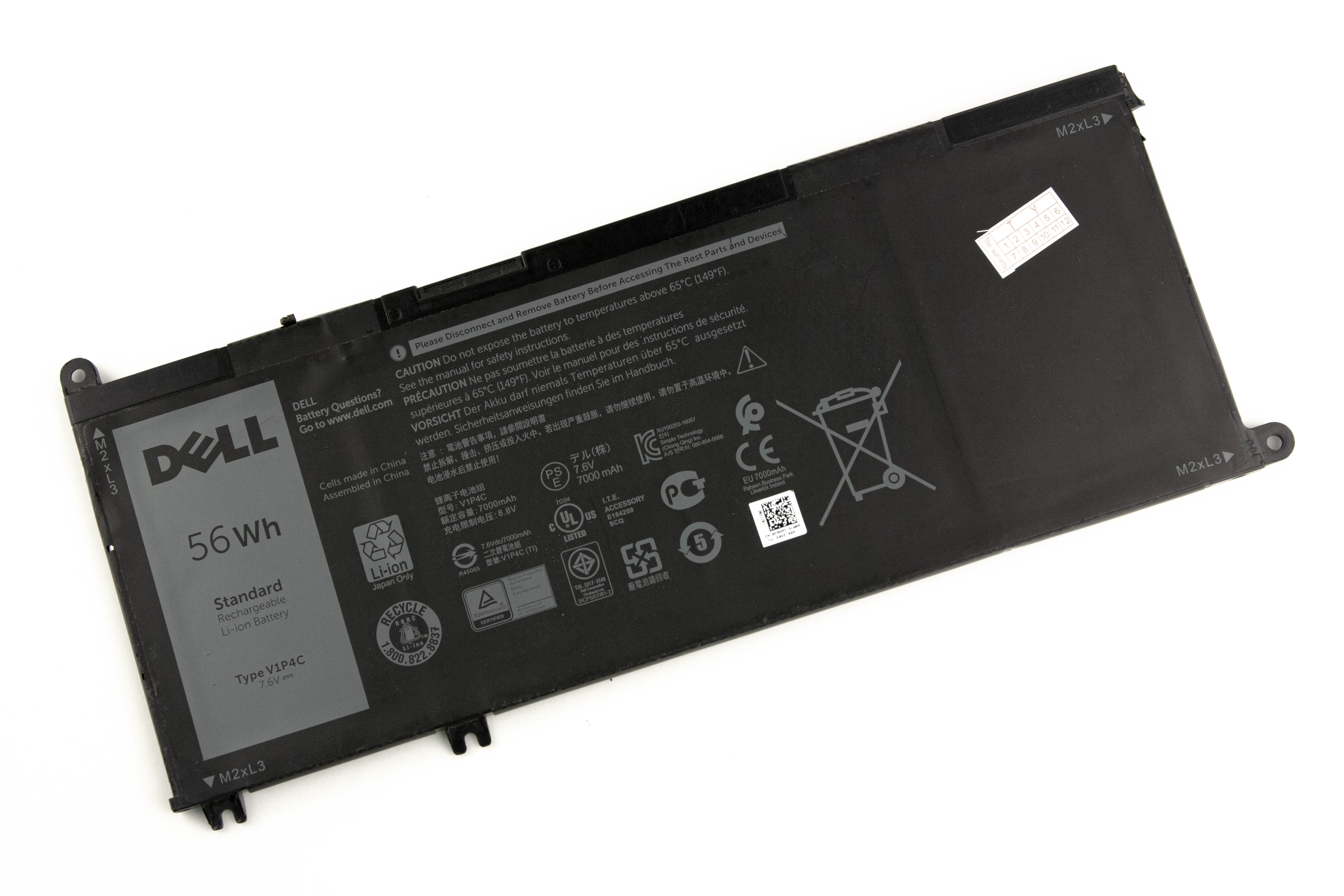 

Аккумулятор для ноутбука Dell 3380 (7.6V 7000mAh) ORG V1P4C