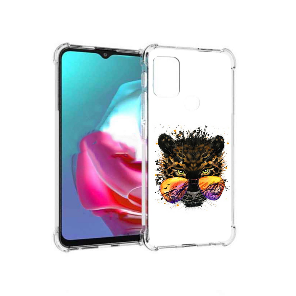 

Чехол MyPads Tocco для Motorola Moto G тропический леопард (PT227061.346.649), Прозрачный, Tocco