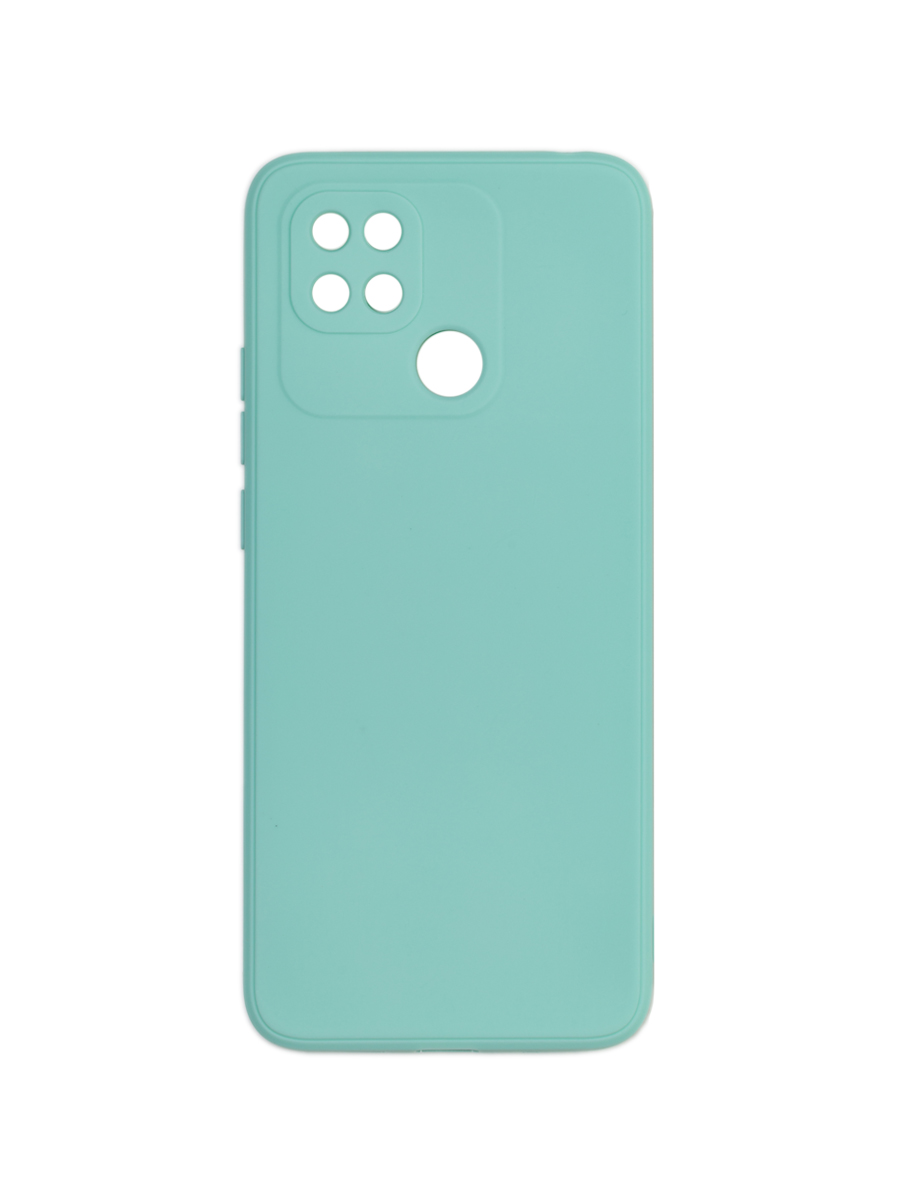 фото Чехол для xiaomi redmi 10c 4g с защитой камеры, с подкладкой, мятный zibelino