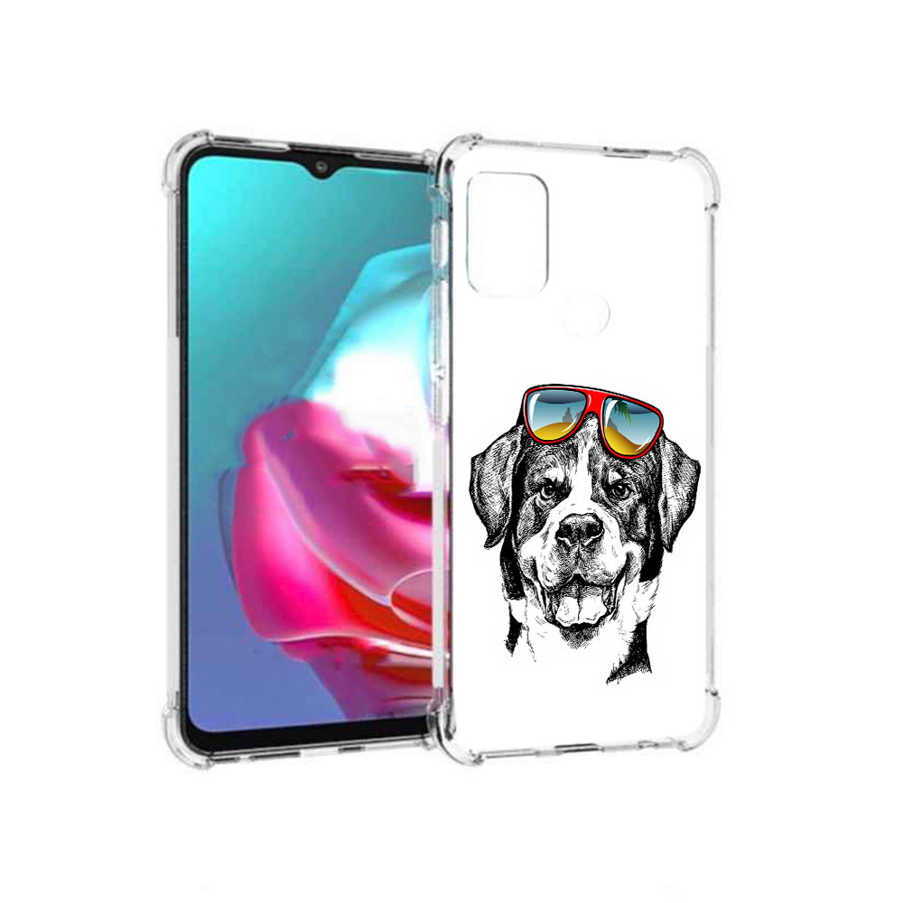 

Чехол MyPads Tocco для Motorola Moto G счастливая собака (PT227061.346.631), Прозрачный, Tocco