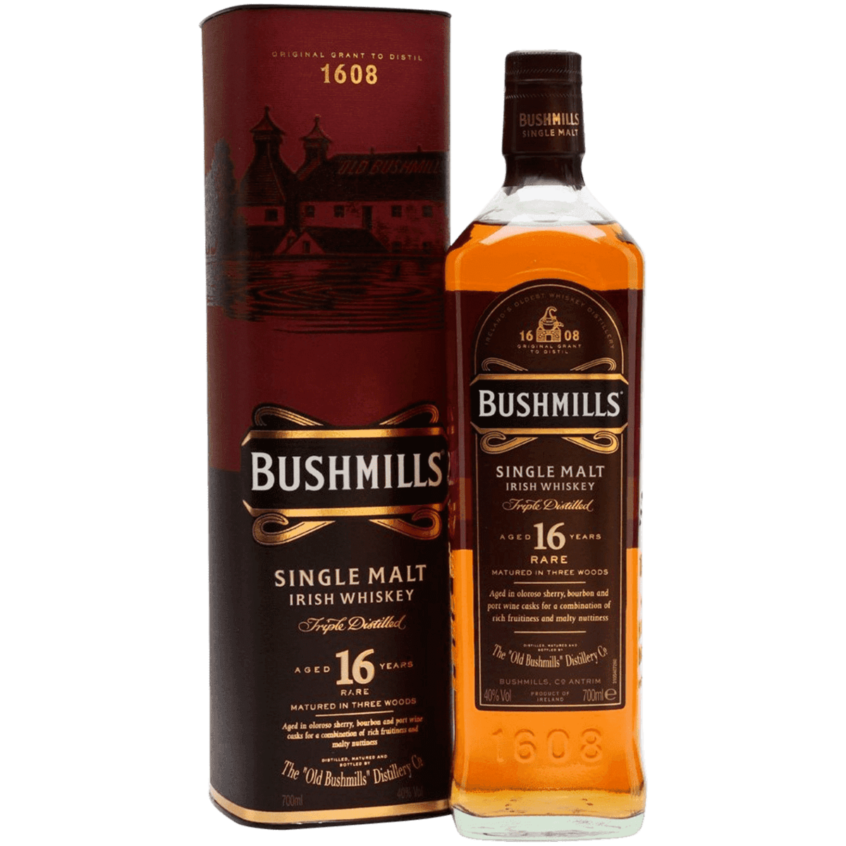 

Виски Bushmills 16 лет 0,7 л в подарочной упаковке