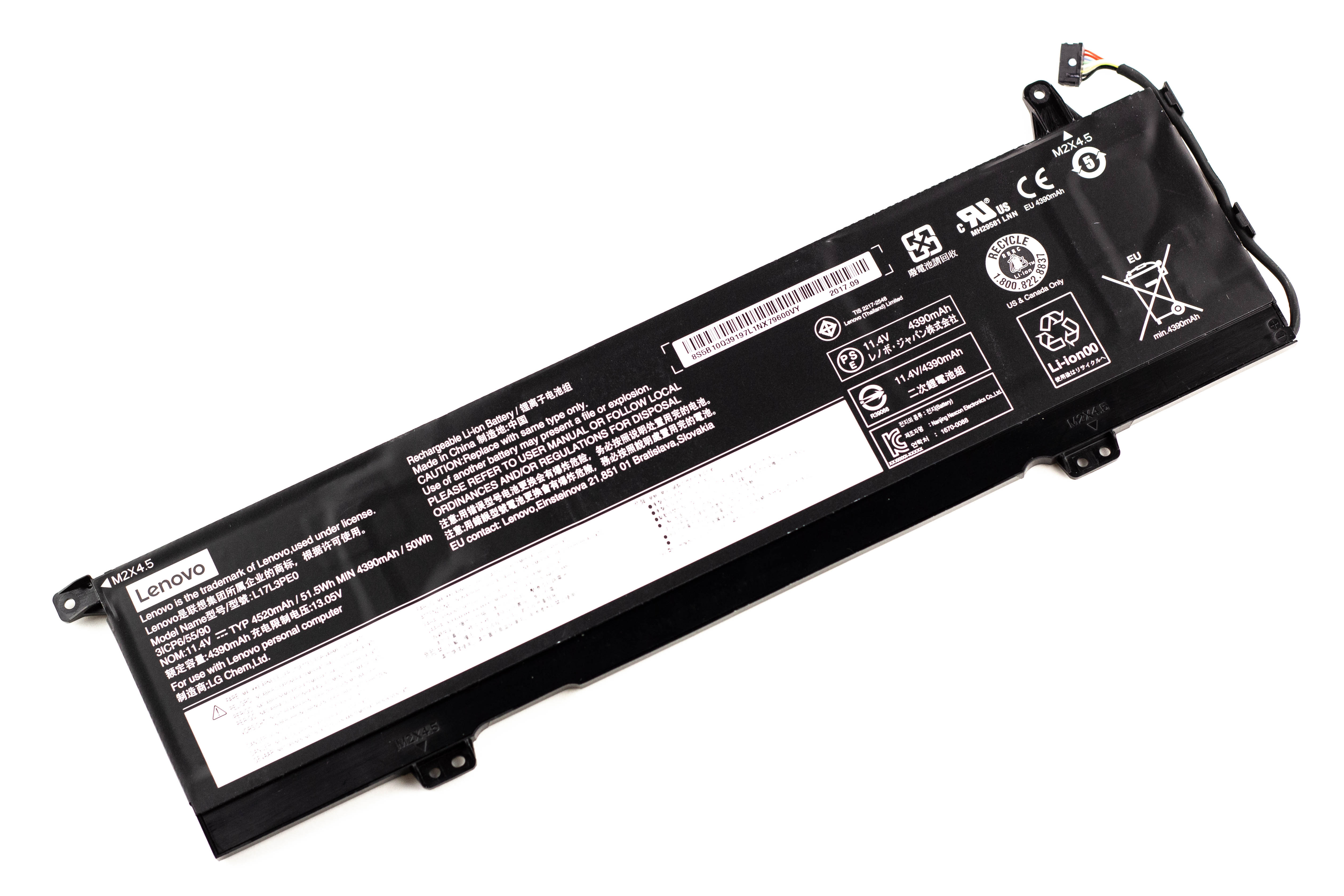 

Аккумулятор для ноутбука Lenovo Yoga 730-15IKB (11.25V 4453mAh) ORG L17L3PE0