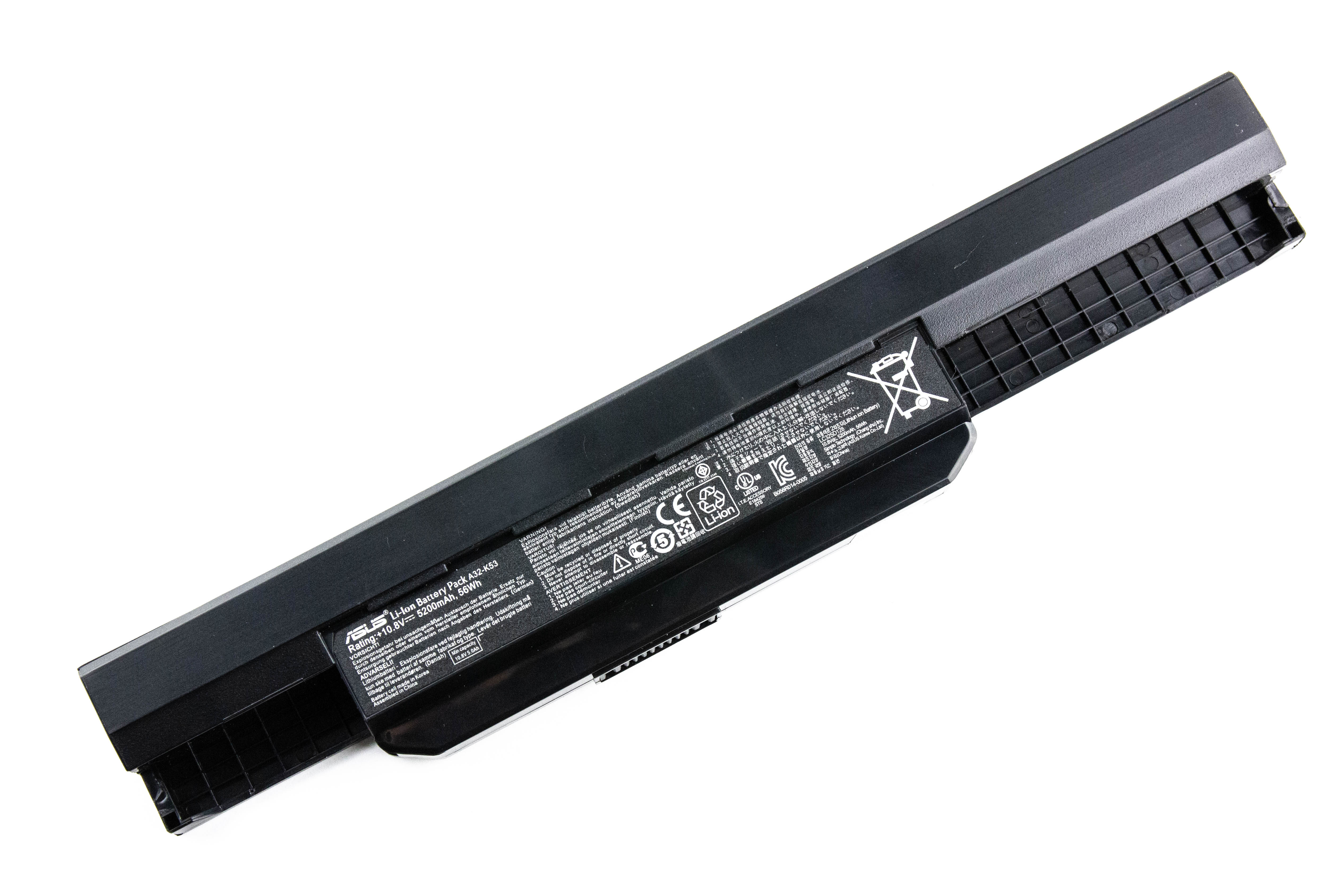 

Аккумулятор для ноутбука Asus K53 K43 X44 X53 X54 (10.8V 4400mAh) ORG A32-K53