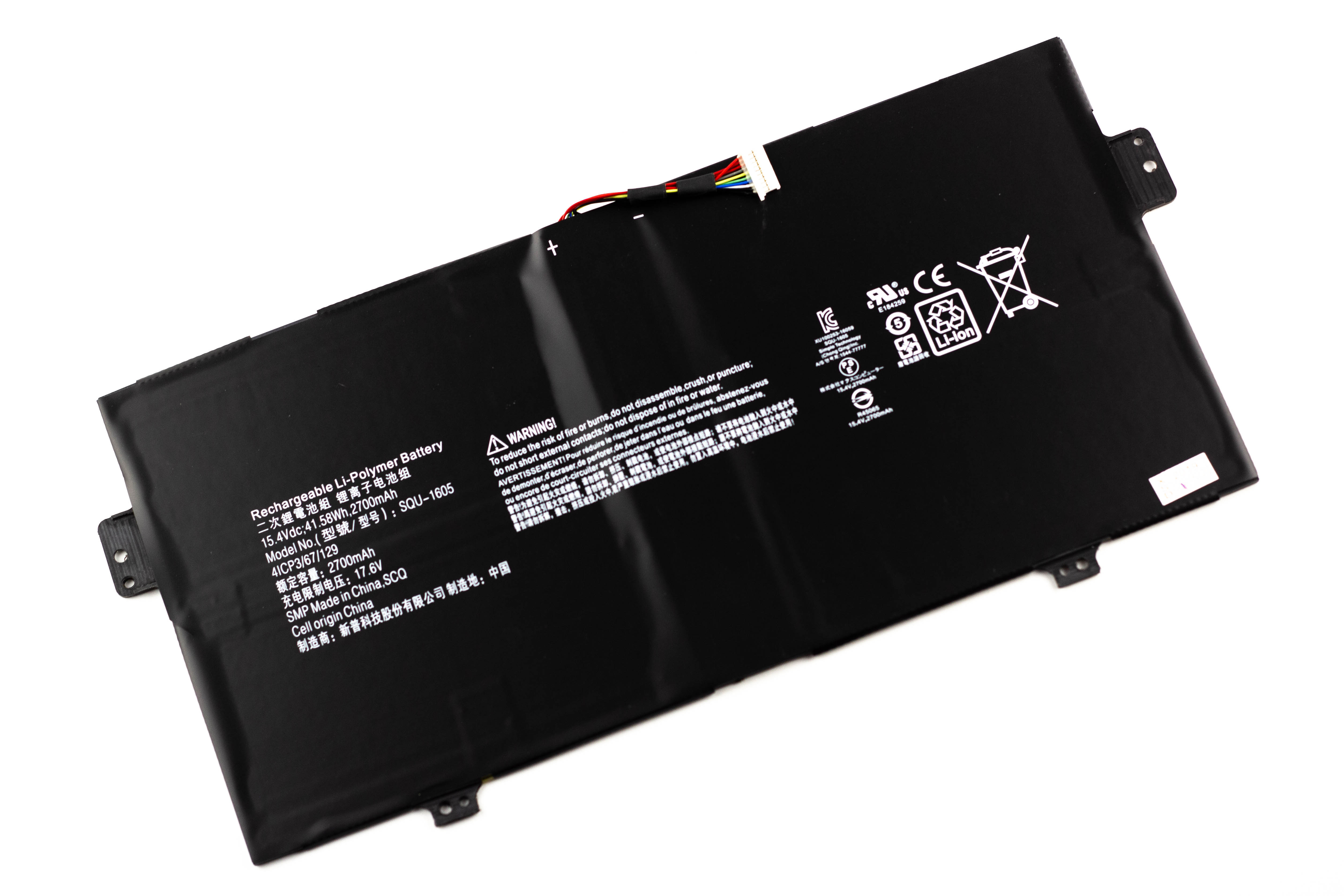 

Аккумулятор для ноутбука Acer SF713 SF714 ORG (15.4V 2700mAh) SQU-1605
