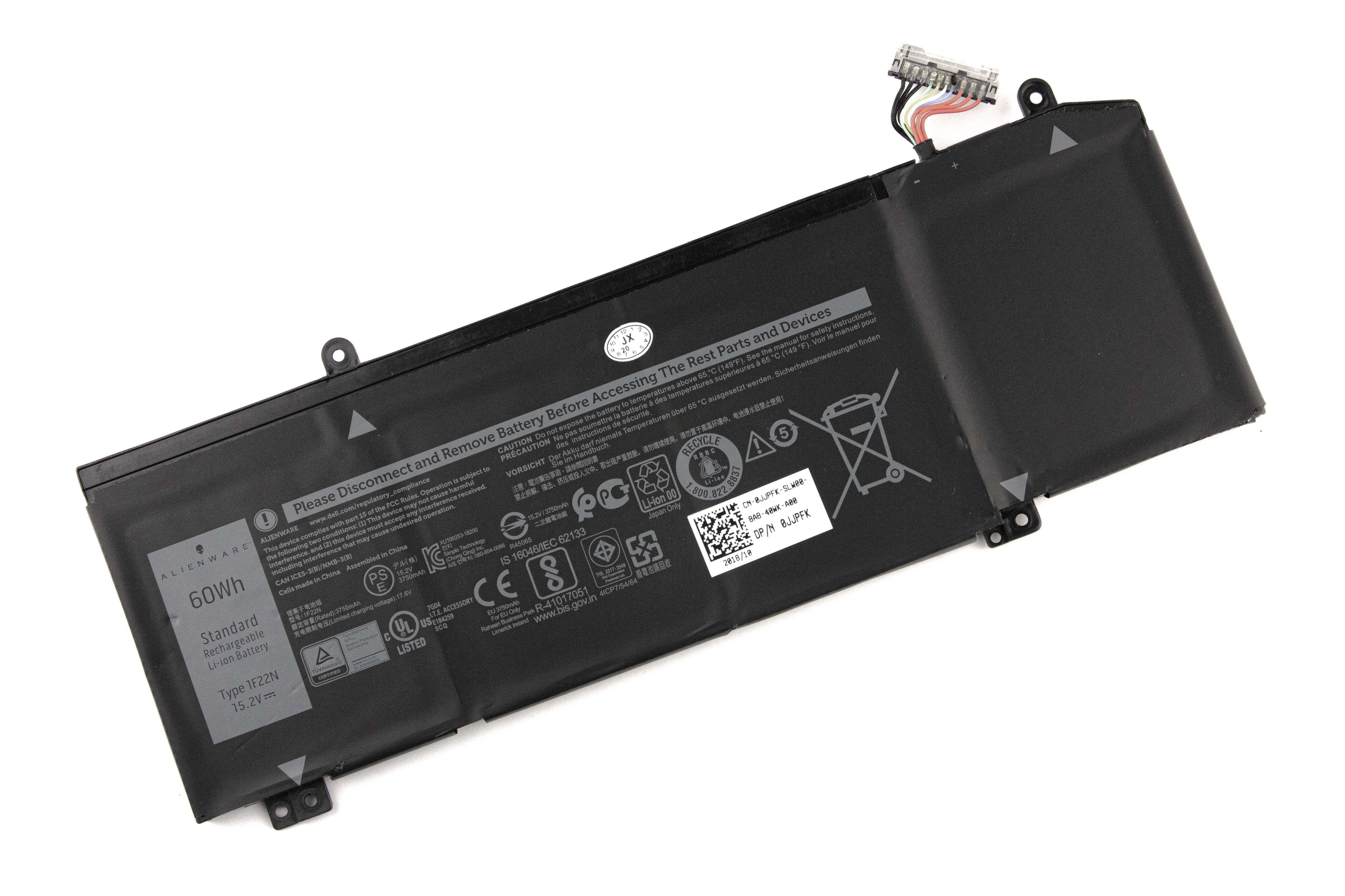 

Аккумулятор для ноутбука Dell G5 5590 (15.2V 3750mAh) ORG 1F22N 01F22N HYWXJ JJPFK