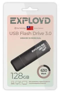 

Флешка Exployd 630 128 ГБ черный (EX-128GB-630-Black), 630