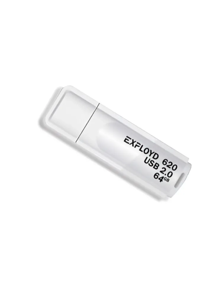 

Флешка EXPLOYD 620 64 ГБ белый (EX-64GB-620-White), 620