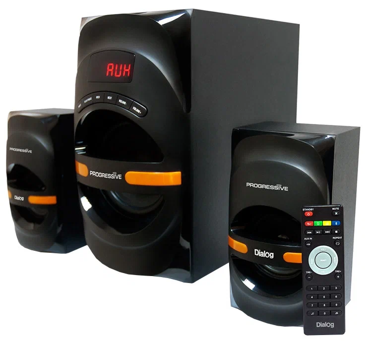 

Колонки компьютерные DIALOG AP-210B Black, Orange, Черный;оранжевый, AP-210B