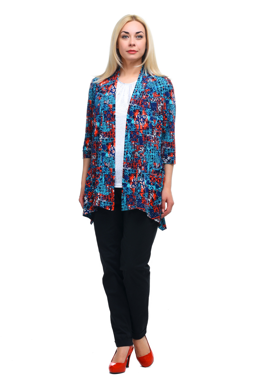 

Кардиган женский OLSI 1813010 красный 68 RU, 1813010