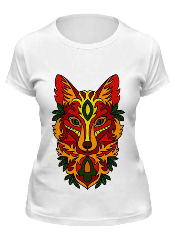 

Футболка женская Printio Рыжая лиса белая S, Белый, Рыжая лиса