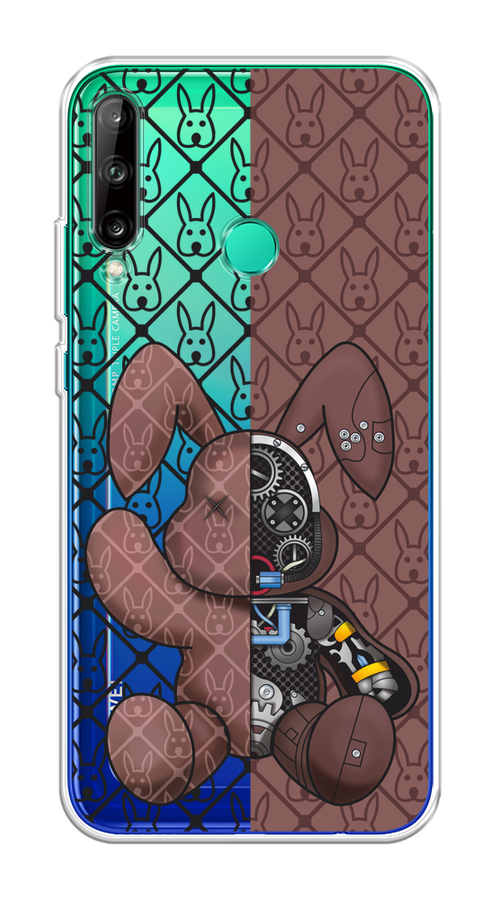 

Чехол на Honor 9C, Huawei P40 Lite E/Y7p "Киборг-заяц шоколадный", Коричневый;черный;прозрачный, 612450-1