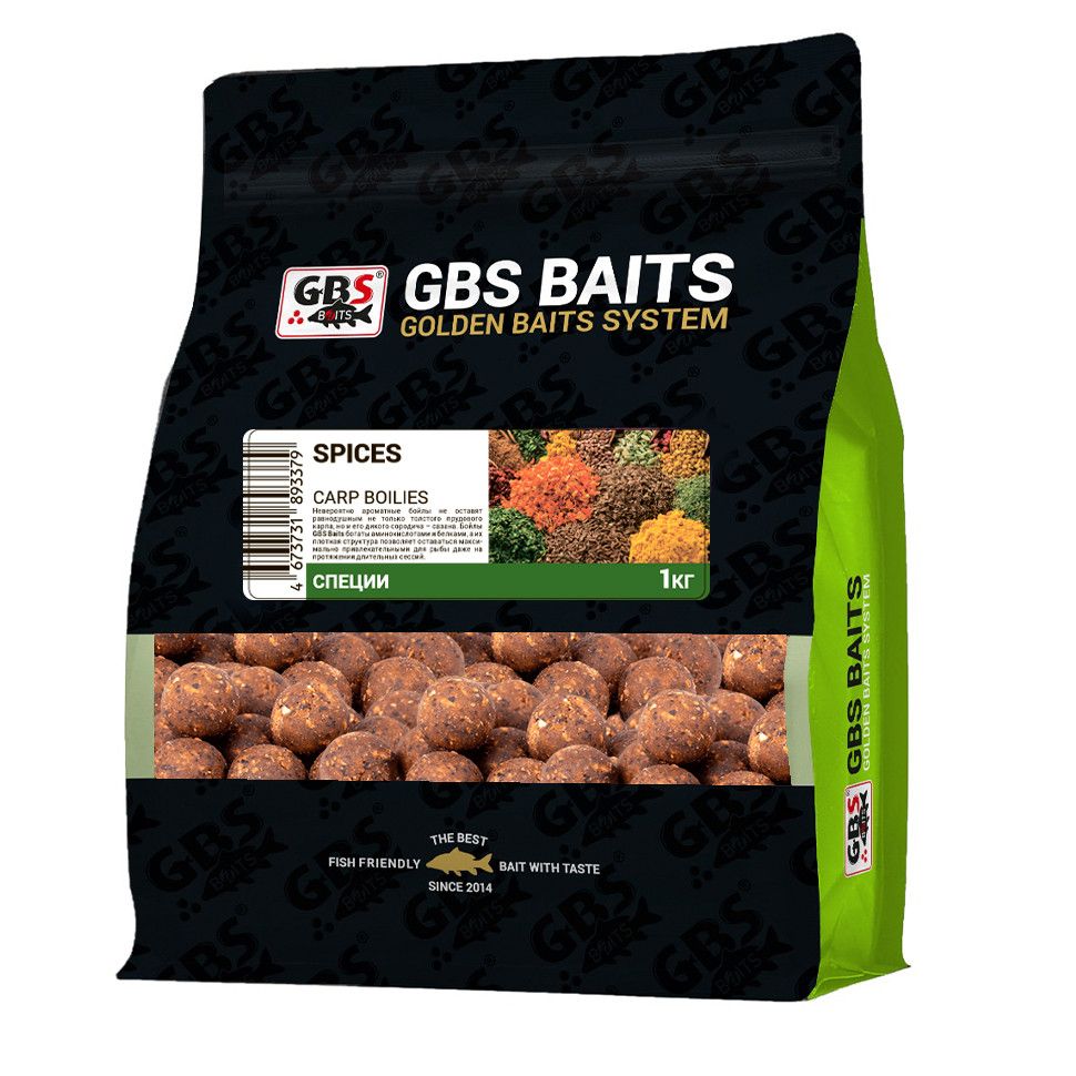 

Бойлы прикормочные GBS BaITS 20 мм 1 кг Специи Красный, прикормочные 20 мм