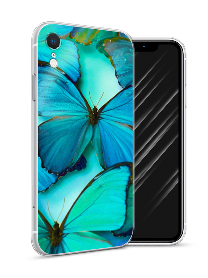 

Чехол Awog на Apple iPhone XR (10R) / Айфон XR (10R) "Неоновые бабочки", Разноцветный, 12050-4