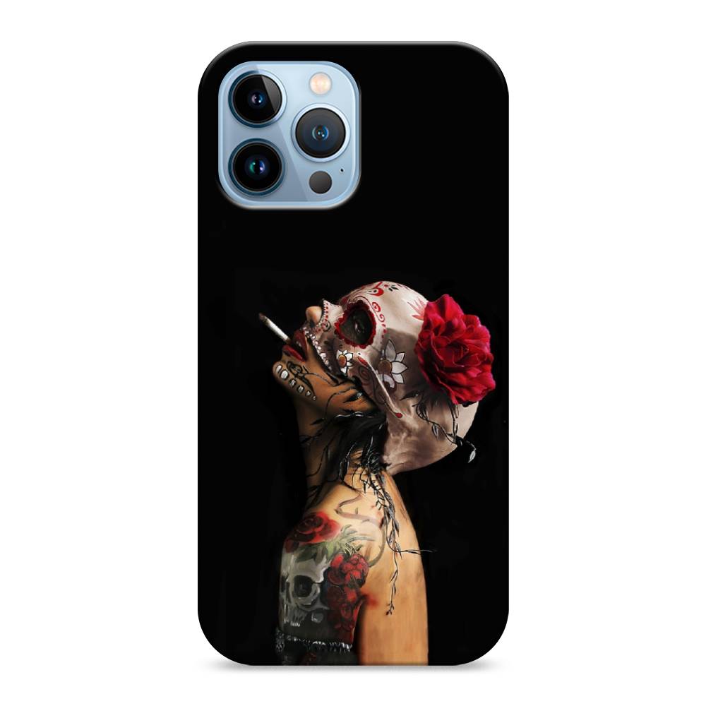 

Пластиковый чехол "Девушка с черепом" на Apple iPhone 13 Pro Max, 14420-7