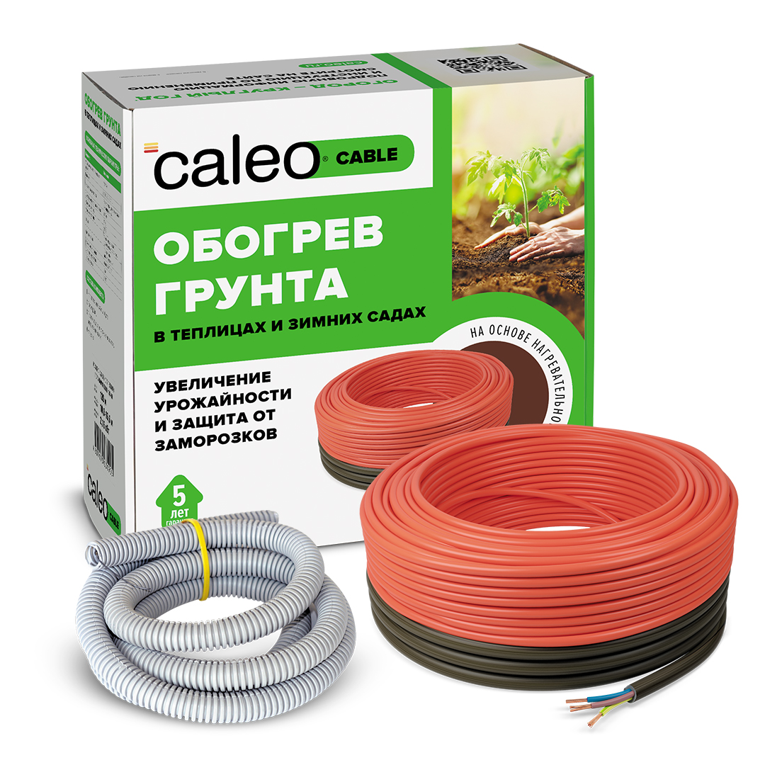 Греющий кабель для обогрева грунта CALEO CABLE 15W-90, 90м нагревательный мат 7 м sup 2 sup caleo