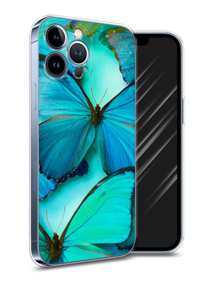 

Чехол Awog на Apple iPhone 13 Pro Max / Айфон 13 Pro Max "Неоновые бабочки", Разноцветный, 14450-4