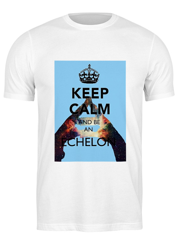 

Футболка мужская Printio Keep calm and be an echelon белая S, Белый, Keep calm and be an echelon