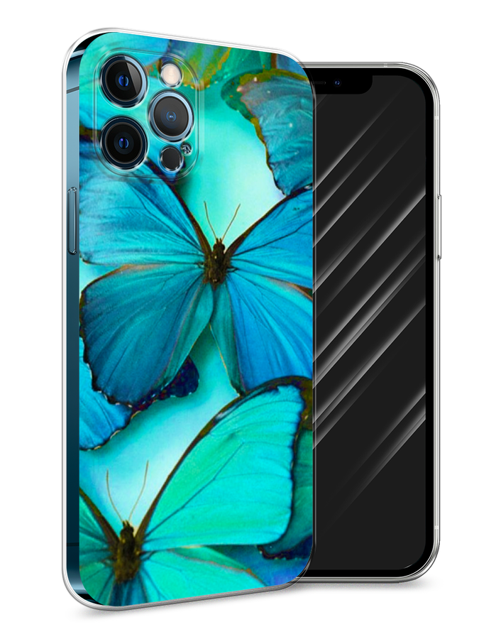 

Чехол Awog на Apple iPhone 12 Pro Max / Айфон 12 Pro Max "Неоновые бабочки", Разноцветный, 12750-4