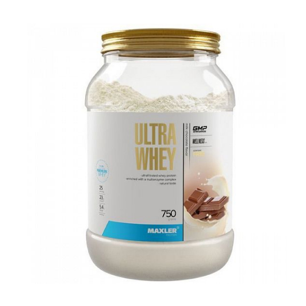 Протеин сывороточный MAXLER Ultra Whey молочный шоколад 750 г