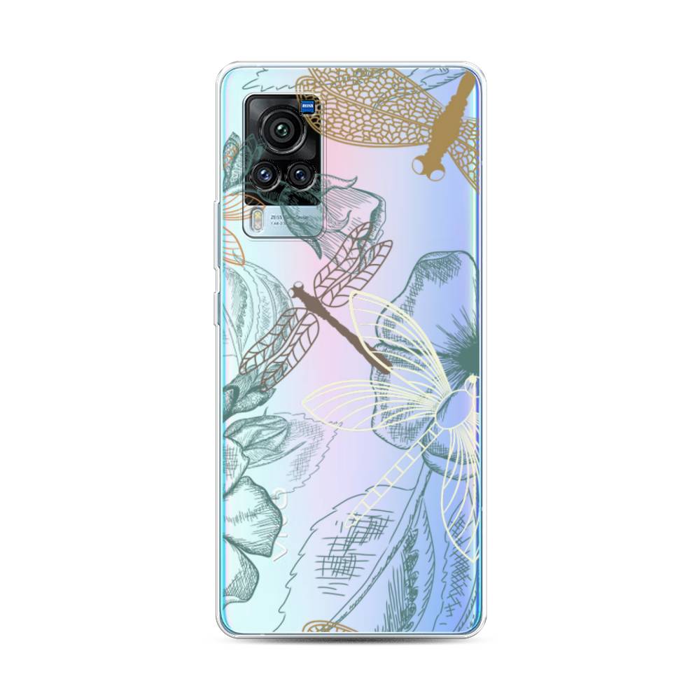 

Чехол Awog на Vivo X60 Pro "Тени стрекоз", Разноцветный, 263850-8