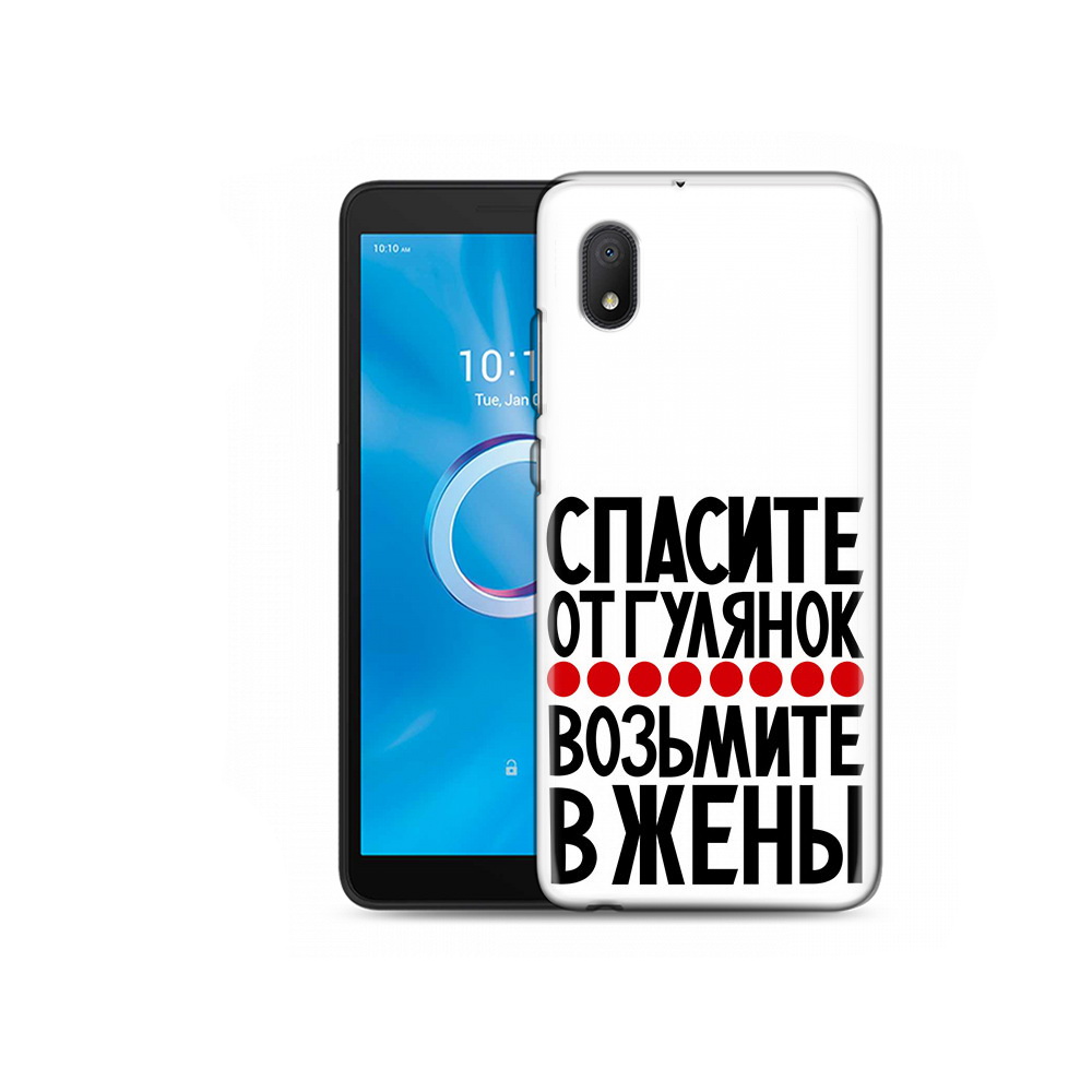 

Чехол MyPads Tocco для Alcatel 1B 5002H Спасите от гулянок возьмите в жены, Tocco