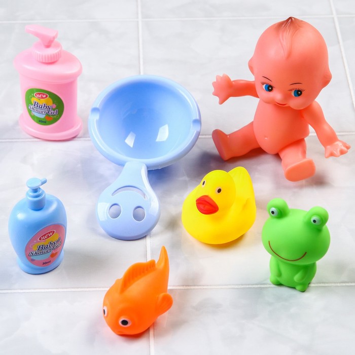 фото Набор игрушек для игры в ванне «пупс», +5 предметов, цвет микс крошка я