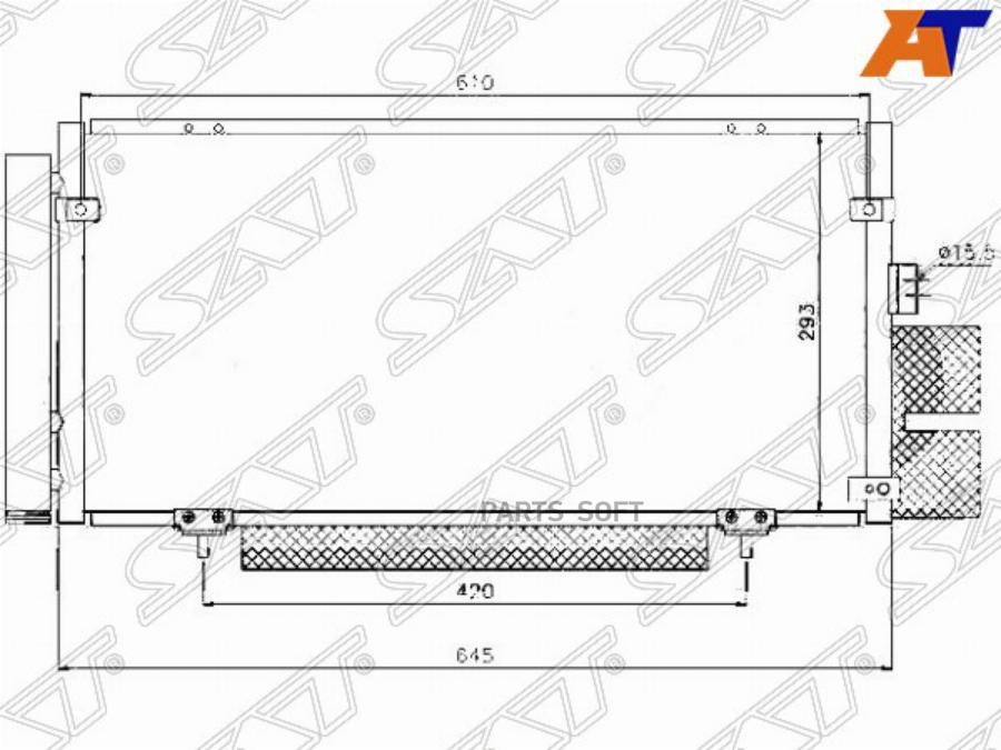 

Радиатор Кондиционера Subaru Legacy/Outback Bl# 03-09 Sat арт. ST-SB05-394-0