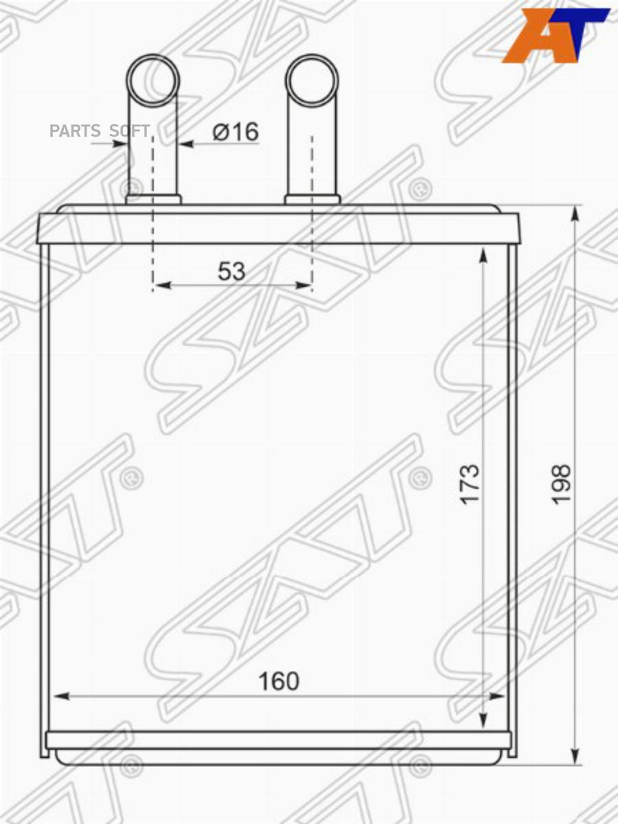 

Радиатор Отопителя Салона Subaru Impreza/Forester 97- Sat арт. ST-SB01-395-0