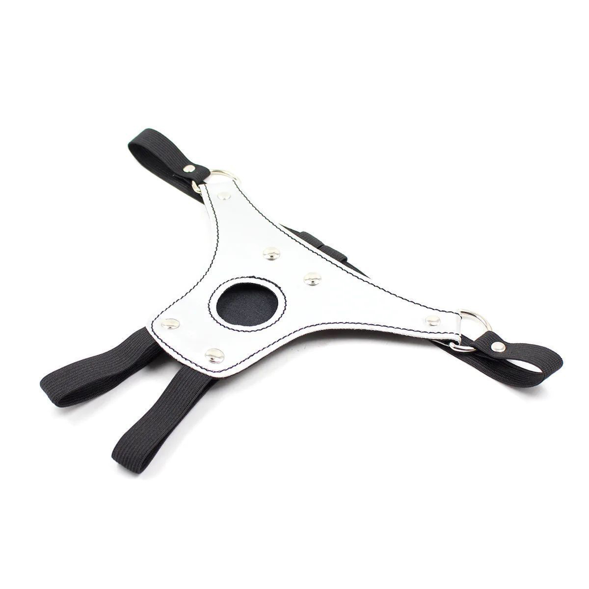 Трусики для страпона KISSEXPO серебристые р. универсальный