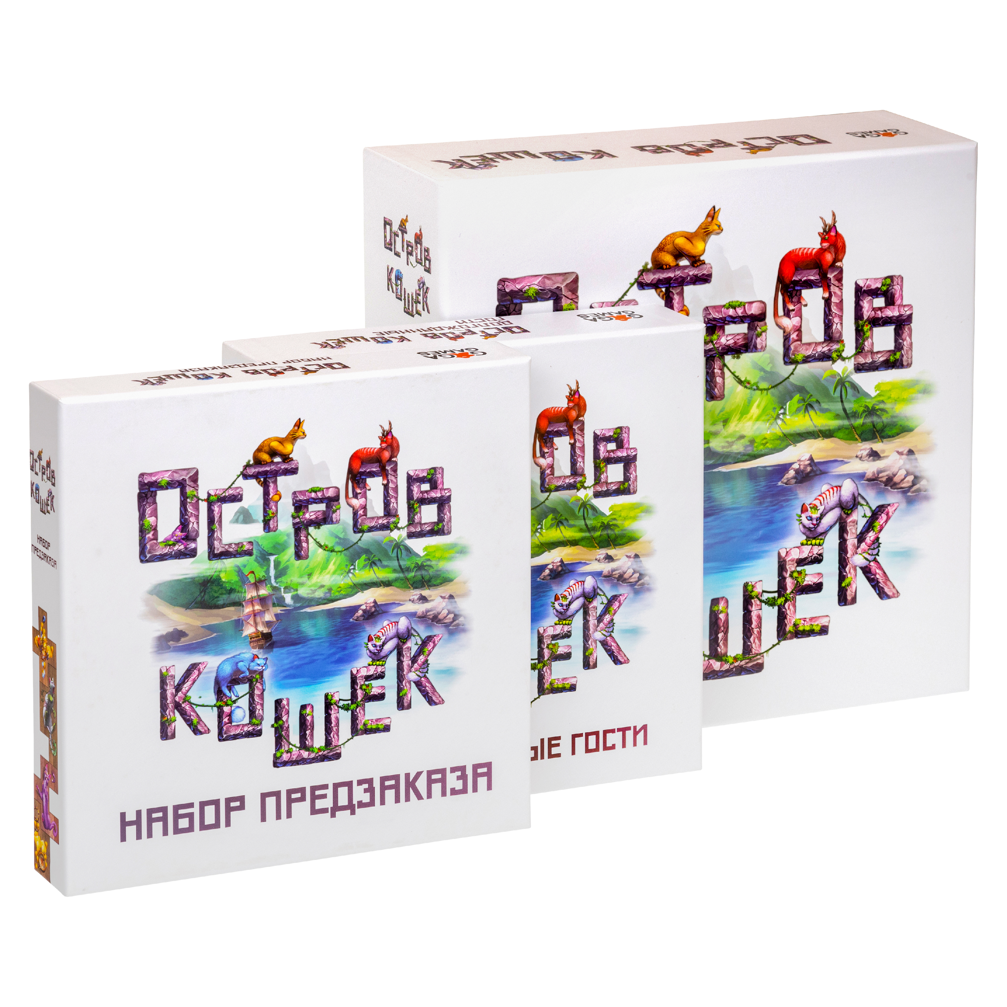 фото Настольная игра gaga games остров кошек, полный набор