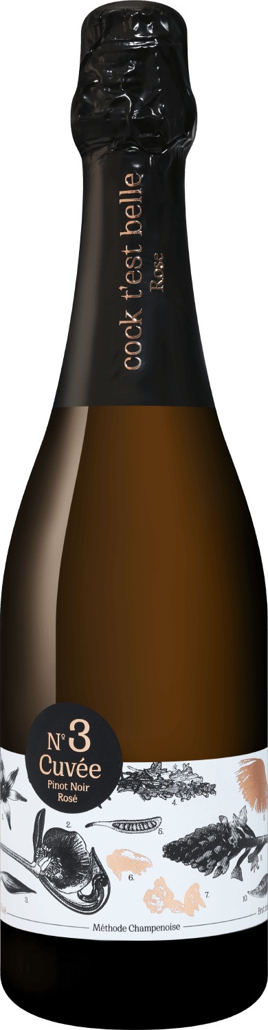 

Игристое вино Cock t’est belle. Pinot Noir. Cuvee №3 Rose