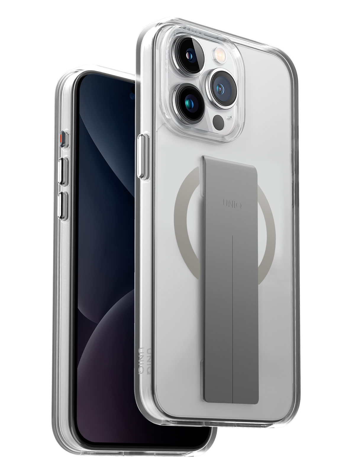 

Чехол Uniq для iPhone 15 Pro Max с MagSafe HELDRO MAG Clear, Прозрачный