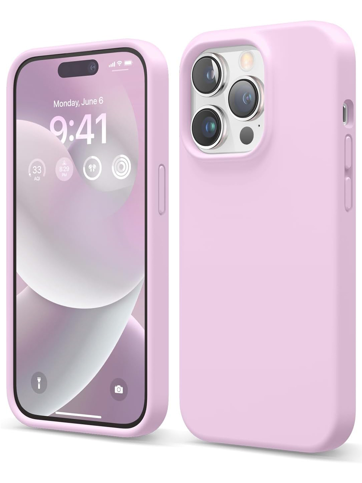 

Чехол Elago для iPhone 14 Pro Max силиконовый Light Lilac, Розовый