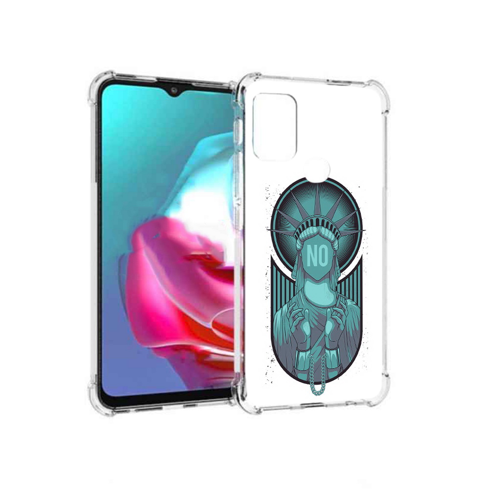

Чехол MyPads Tocco для Motorola Moto G статуя свободы зеленый (PT227061.346.623), Прозрачный, Tocco
